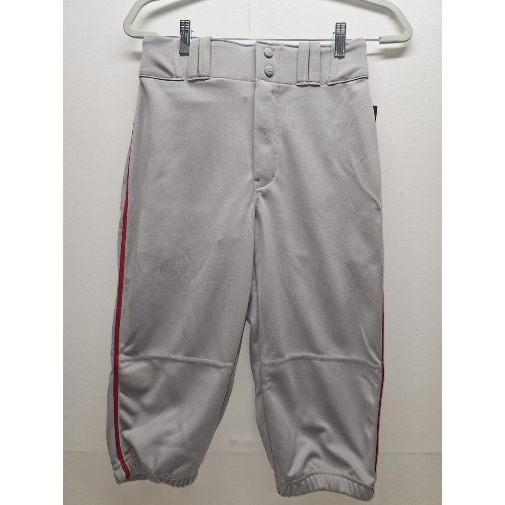 Champro Adult S Grey Red Piped Triple Crown Knicker Baseball Pants New NWT